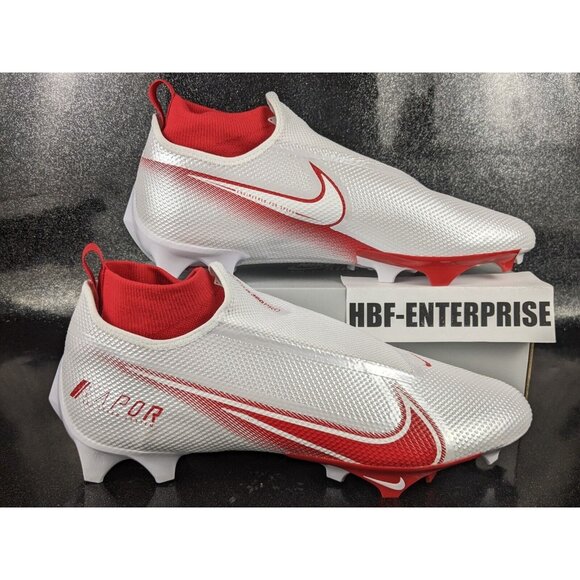 Nike Vapor Edge Pro 360 Football White Red Men's Size 16 New - Picture 1 of 8